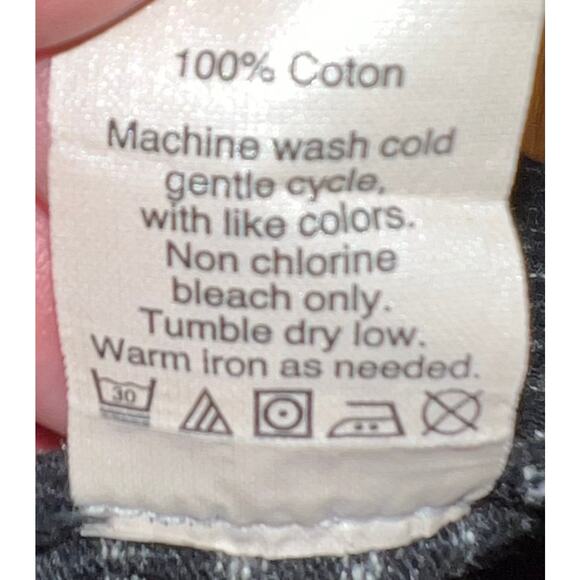 Madewell Black Striped Crossover Tank 100% Cotton Medium Minimalist Casual EUC - Picture 10 of 10